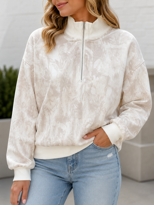 Camo Print Quarter-Zip